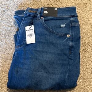 Express Blue Denim Curvy Skinny Jeans Size 4 Curvy